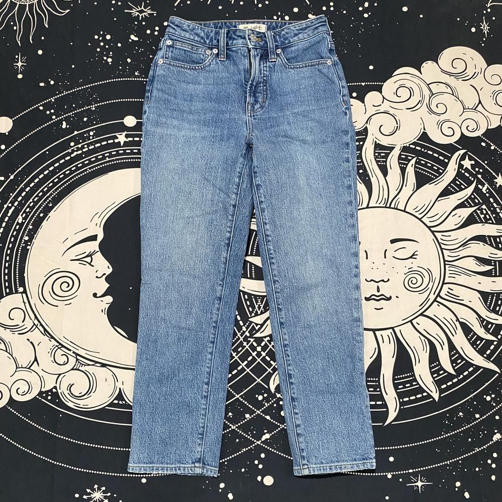 Madewell Straight Jeans Womens 26x24 Blue Cotton Denim Streetwear Travel Stretch